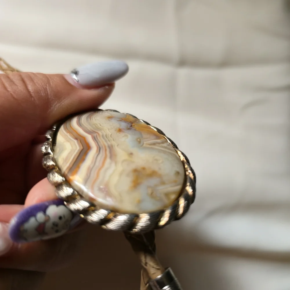 Vintage Agate Stone Bolo Tie - Picture 5 of 8